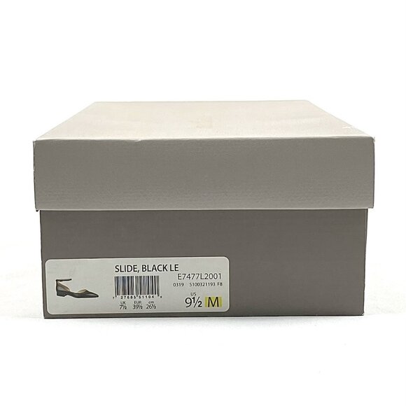 Franco Sarto Slide Black Leather d'Orsay Flat, 9.5 - Picture 7 of 9